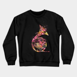 French horn music art #frenchhorn #music Crewneck Sweatshirt